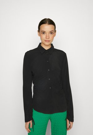 Weekday GEO BLOUSE - Πουκαμίσα με κουμπιά - black