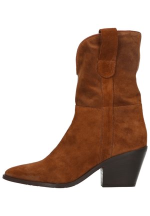 Cowboy-/Bikerstiefelette - cognac