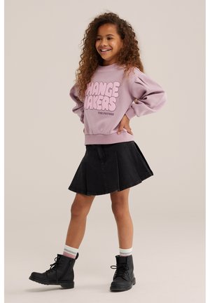 WE Fashion, BLUE RIDGE - Jupe plissée - black