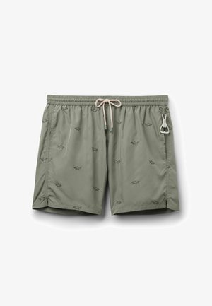 IUMAN Intimissimi, TURTLE-EMBROIDERED WITH BOTTLE OPENER - Bañador corto - green