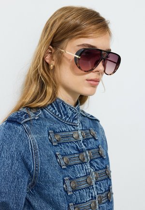 Stradivarius, COMBI AVIATOR SUNGLASSES - Lunettes de soleil - brown