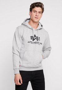 Alpha Industries - BASIC - Luvtröja - grey Miniatyrbild 1