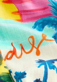 Next FIT - LONG SLEEVE TIE WAIST - Skjortklänning - bright palm graphic print