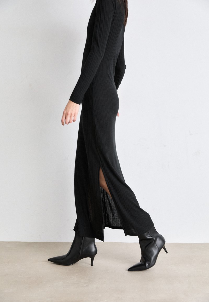 Calvin Klein Jeans LONG DRESS - Jersey dress - black - Zalando.ie