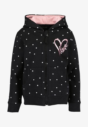 Sweatjacke - schwarz aop
