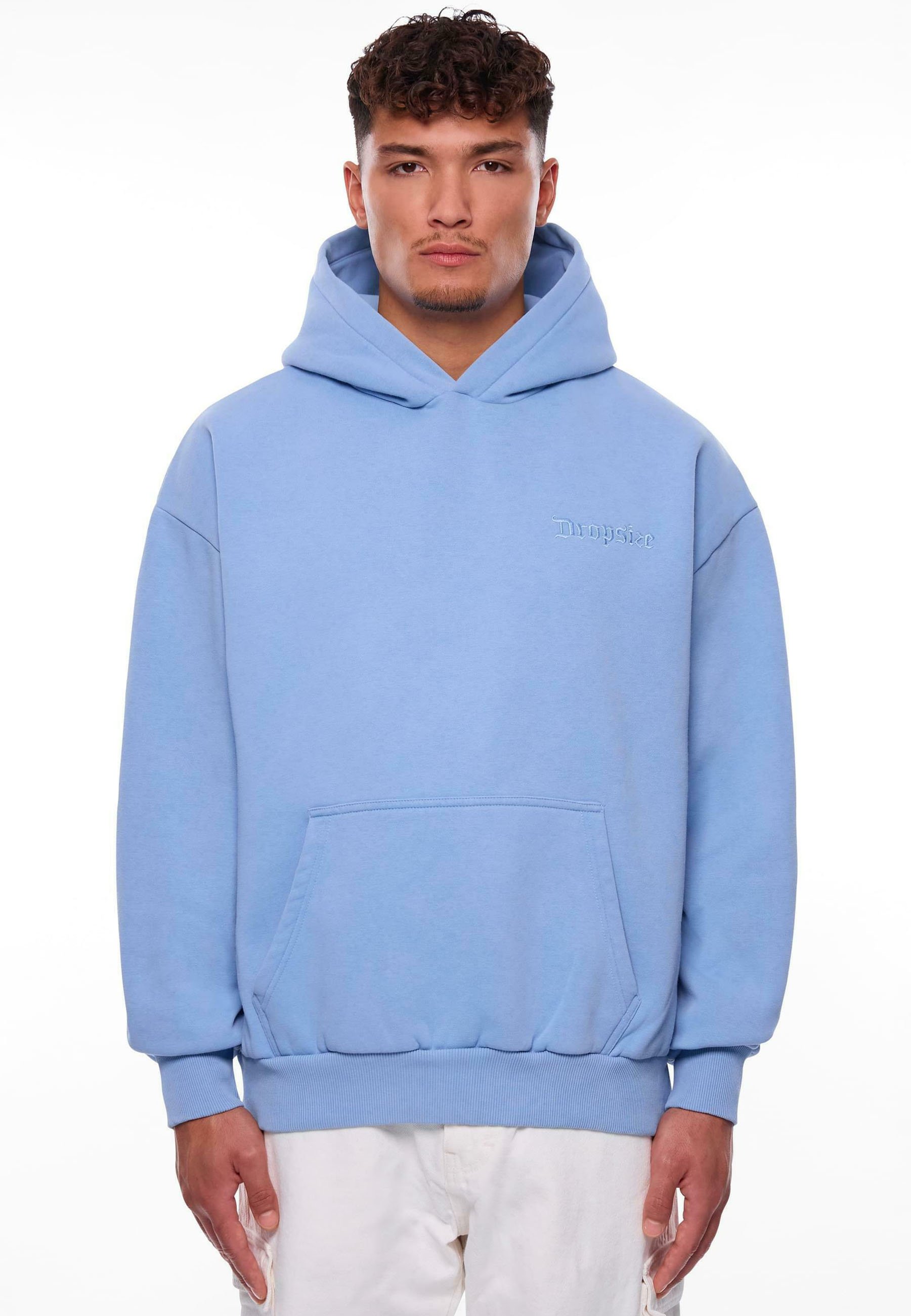 Dropsize Hoodie - blue washed/blue - Zalando.ie
