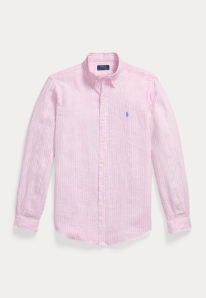 Polo Ralph Lauren CUSTOM FIT STRIPED LINEN SHIRT - Pluus - pink/white