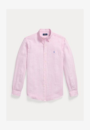 Polo Ralph Lauren CUSTOM FIT STRIPED LINEN SHIRT - Pluus - pink/white