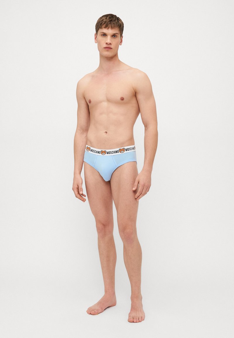 Moschino Underwear - BRIEF 2 PACK - Slip - light blue, Agrandir