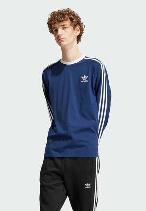 adidas Originals STRIPES - Long sleeved top - night indigo