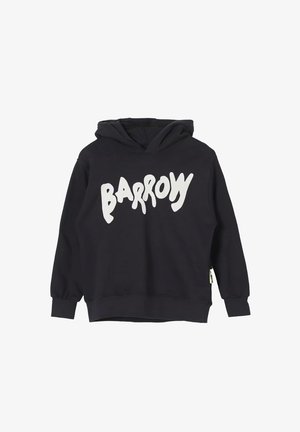 Felpa nera con tasca a marsupio. Presenta una grafica testuale bianca "BARROW" sul davanti. Tessuto morbido con polsini e orlo a costine.