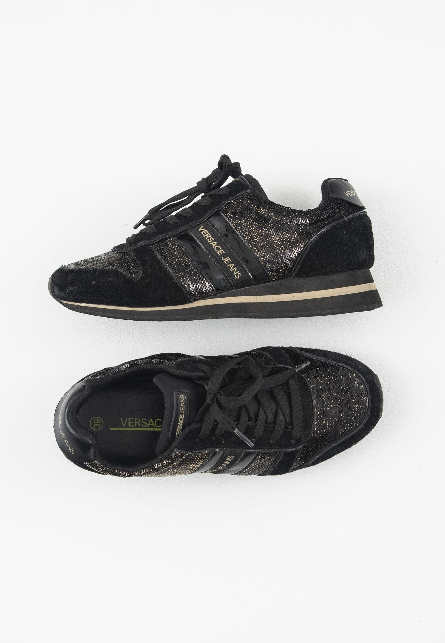 Versace Sneakers laag - black/Zwart - Zalando.nl