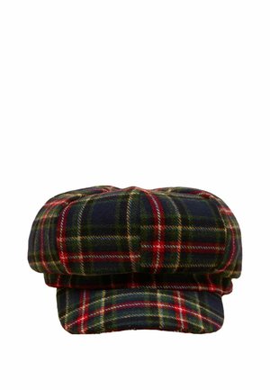 Klobúk - navy khaki check