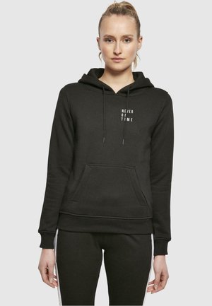 NEVER ON TIME - Hoodie - black