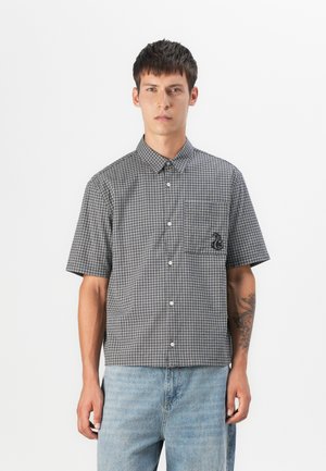 EMBROIDERED CHECK - Ing - black