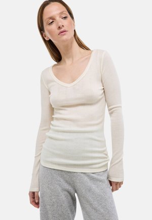 T-shirt à manches longues - ivoire