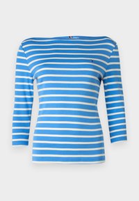 SLIM CODY BOAT - T-shirt à manches longues - fine blue spell/ivory petal