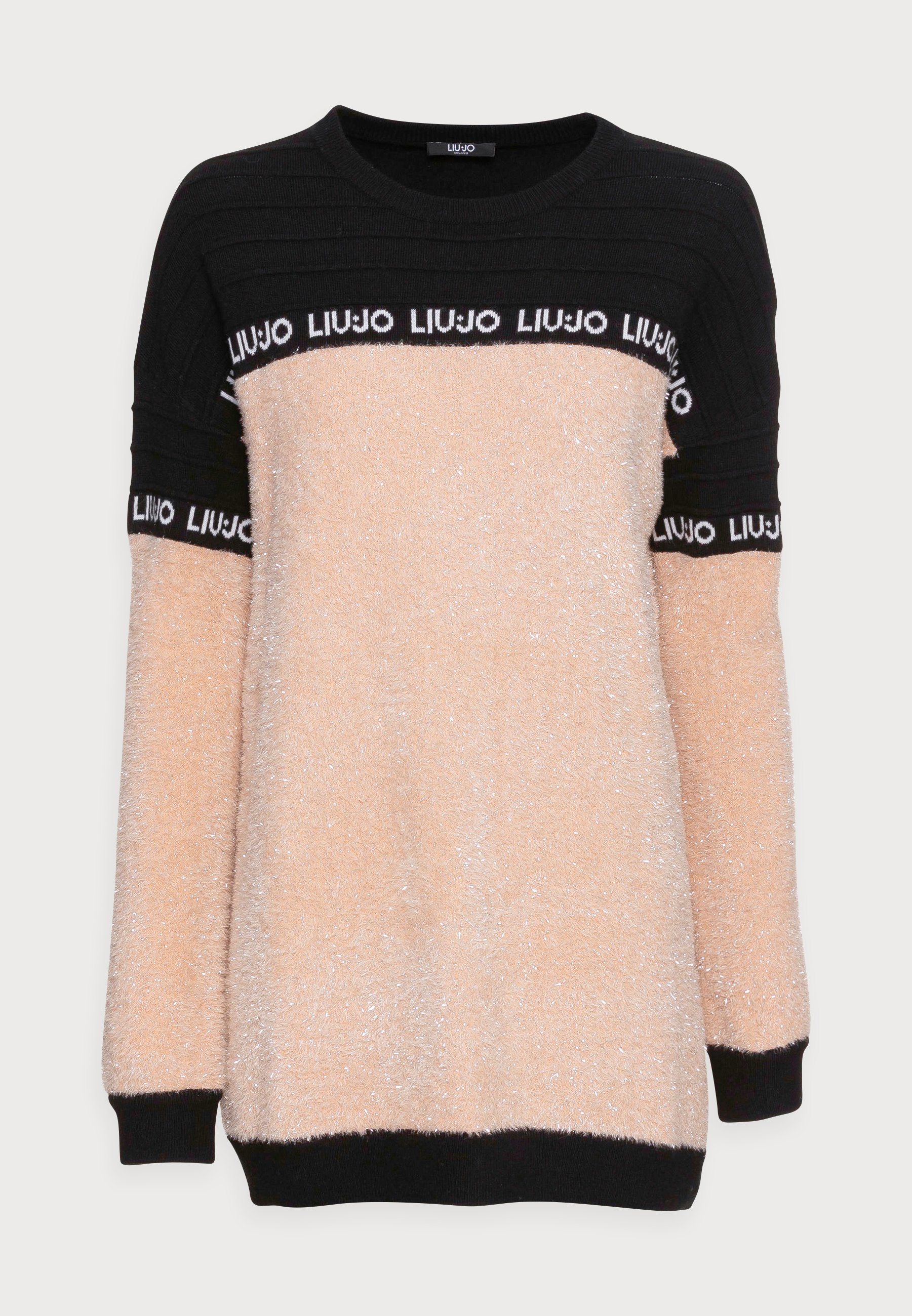 Liu Jo Jeans MAXI MAGLIA CHIUSA - Maglione - nero/nue/rosa - Zalando.it