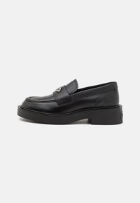 Tommy Jeans FLAT LOAFER - Belebújós cipők - black