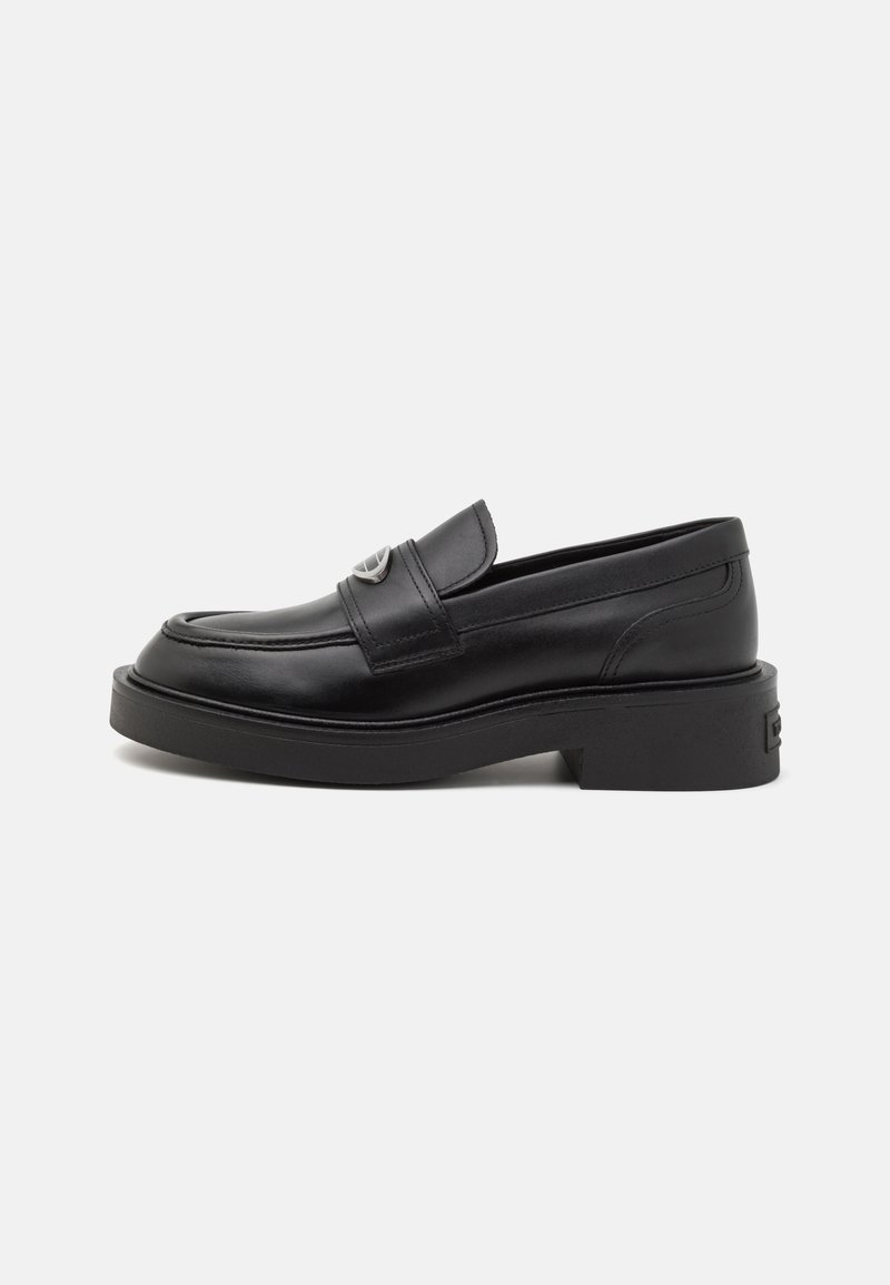 Tommy Jeans FLAT LOAFER - Belebújós cipők - black