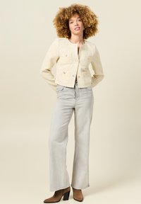 BONOBO Jeans TWEED COURTE - Blazer - jaune pastel