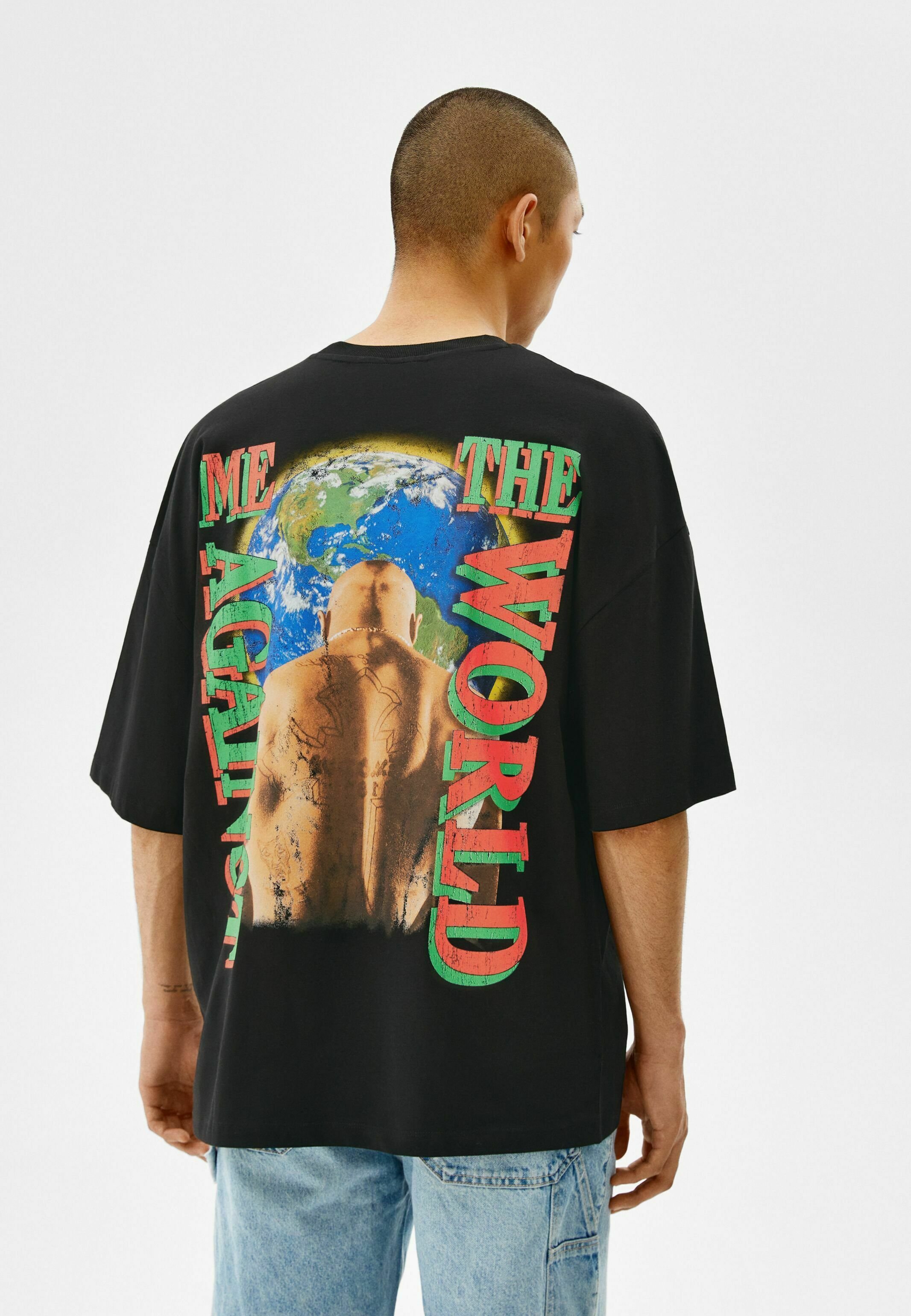 Bershka EXTRALOOSE TUPAC - Basic T 
