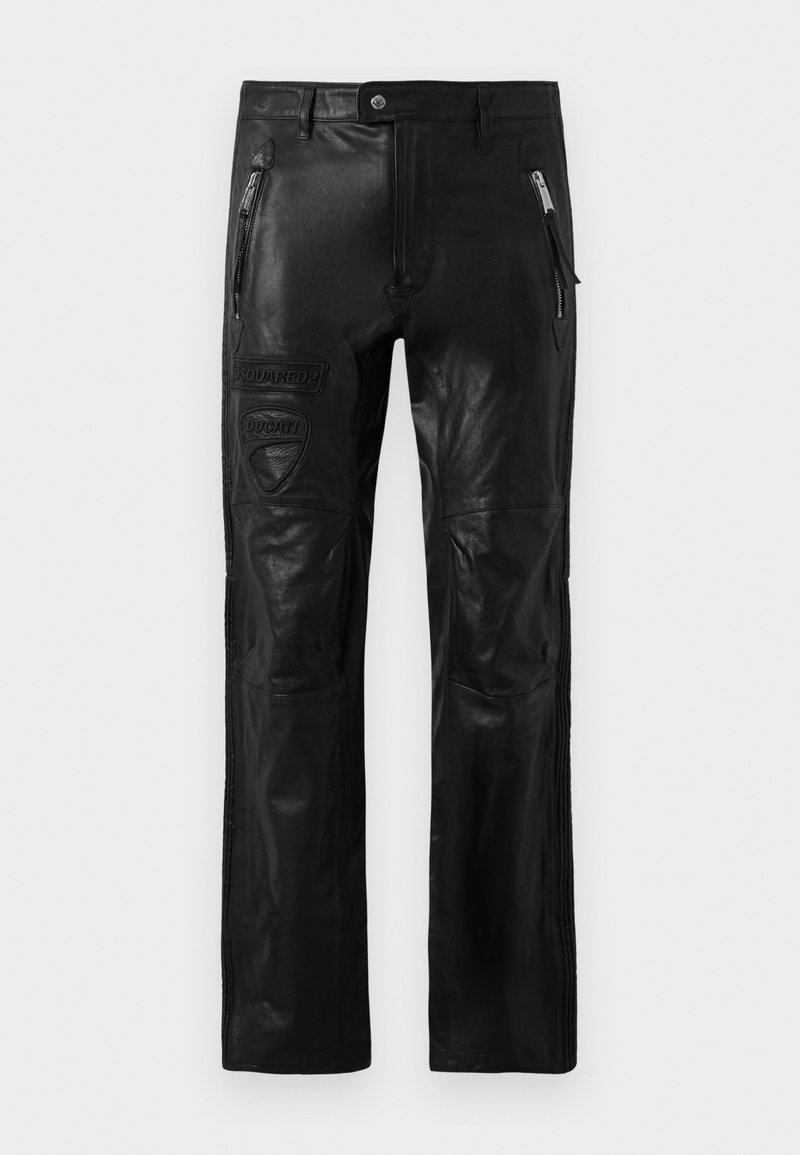 Dsquared2 Leren broek zwart
