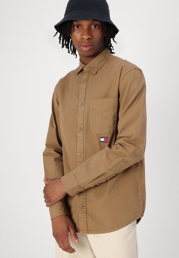 WASHED SHIRT - Shirt - vintage camel4