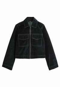 Unselected, navy blue flocked