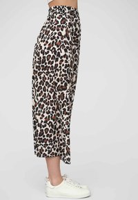 Cloud 5ive FORM WITH AOP - A-vonalú szoknya - beige black
