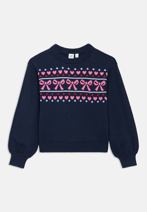 KIDS RELAXED SWEATER GIRLS - Svetrík - navy uniform