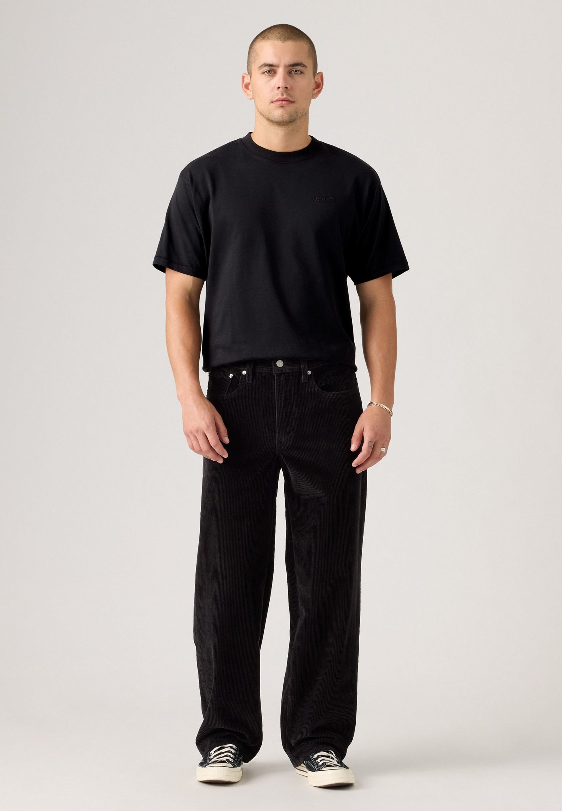 Levi's® 578® BAGGY - Baggy Jeans - meteorite 8w cord/black denim