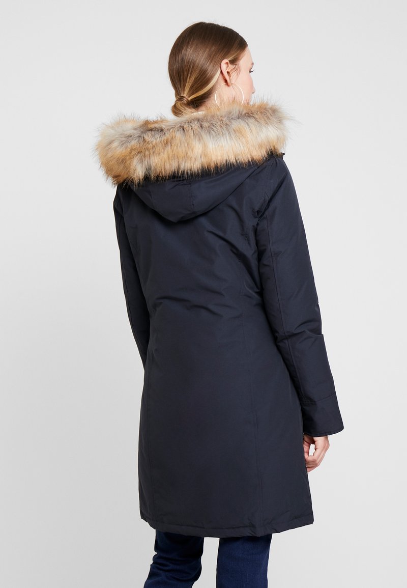 Canadian Classics Fundy Bay Long Fake Fur Donsjas Navy Donkerblauw Zalando Nl