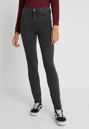 Flared Jeans - black denim