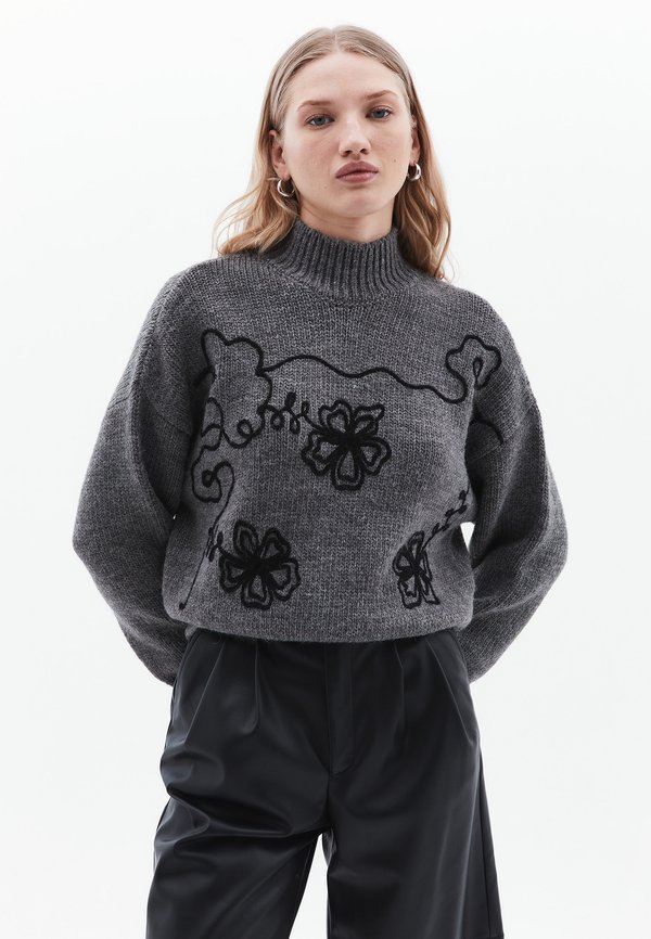 Strickpullover - anthra melange