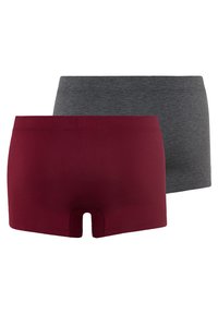 Hanro ESSENTIALS 2PACK - Úzké boxerky - ruby/coal melange