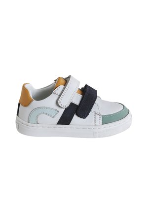 Baby shoes - weiß marine gelb
