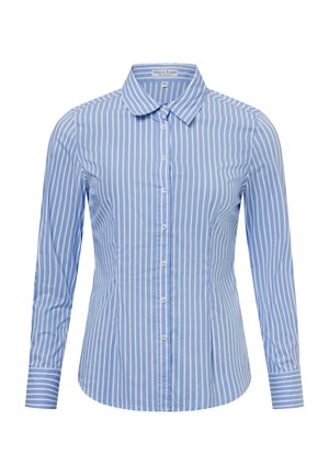 Hemdbluse - hellblau weiß