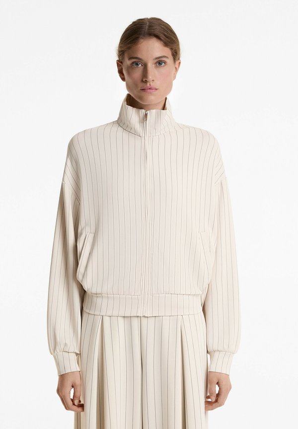 PINSTRIPE - Sweatjacke - stone