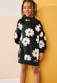 Next REGULAR FIT - Haljina s naramenicama - black white flower