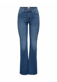 WOW MITTLERE TAILLE AUSGESTELLT  - Flared jeans - medium blue denim