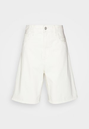 BRANDON - Denim shorts - white