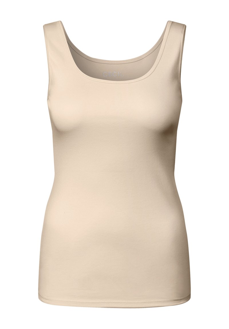 Cecil Sleeveless - round neck - Basic - Top - beige - Zalando