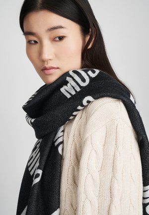 MOSCHINO LOGO SCARF - Écharpe - black white
