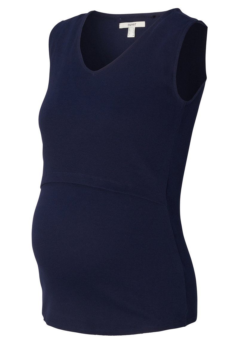 Esprit Maternity T-shirt basic blauw Esprit Maternity T-shirt basic blauw