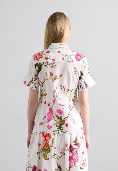 Erdem FLARED CUFF SHORT SLEEVE - Skjortebluser - white