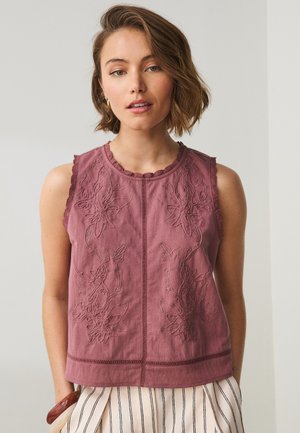 Next, REGULAR FIT - SLEEVELESS CREW NECK CORNELLI TOP . - Blouse - pink