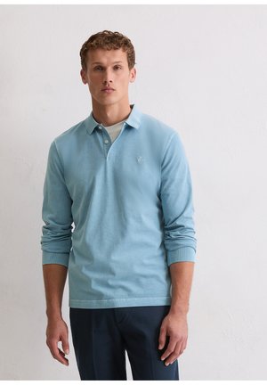 COLLAR DETAILS EMBROIDERY - Polo - blue dawn