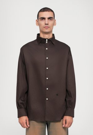 BLUEMARBLE DUSTY BROWN POET SHIRT - Shirt - brown