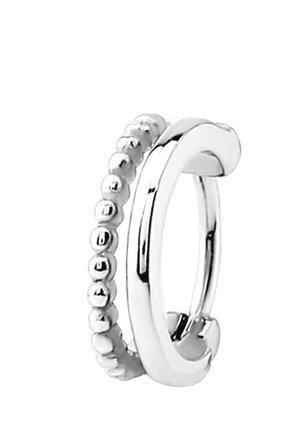 HELIXPIERCING 2RIJ BOL/GLAD - Earrings - silver-coloured